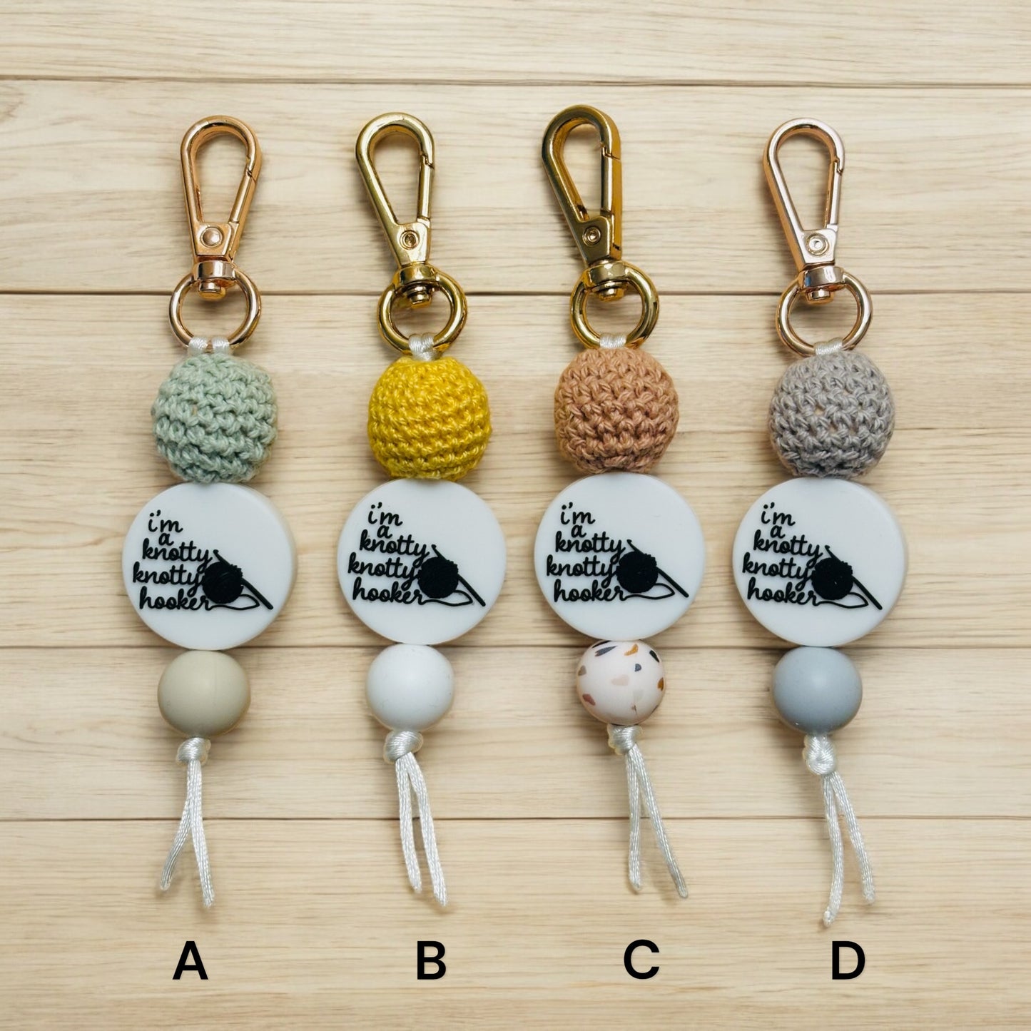 I'm A Knotty Knotty Hooker bag tag/ zipper pulls