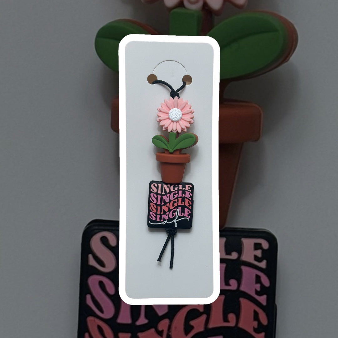 Single AF/ Cute Flower Pot CAR TAG