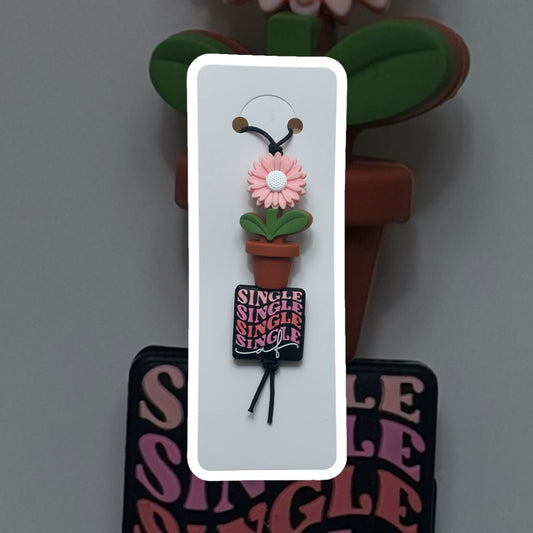 Single AF/ Cute Flower Pot CAR TAG